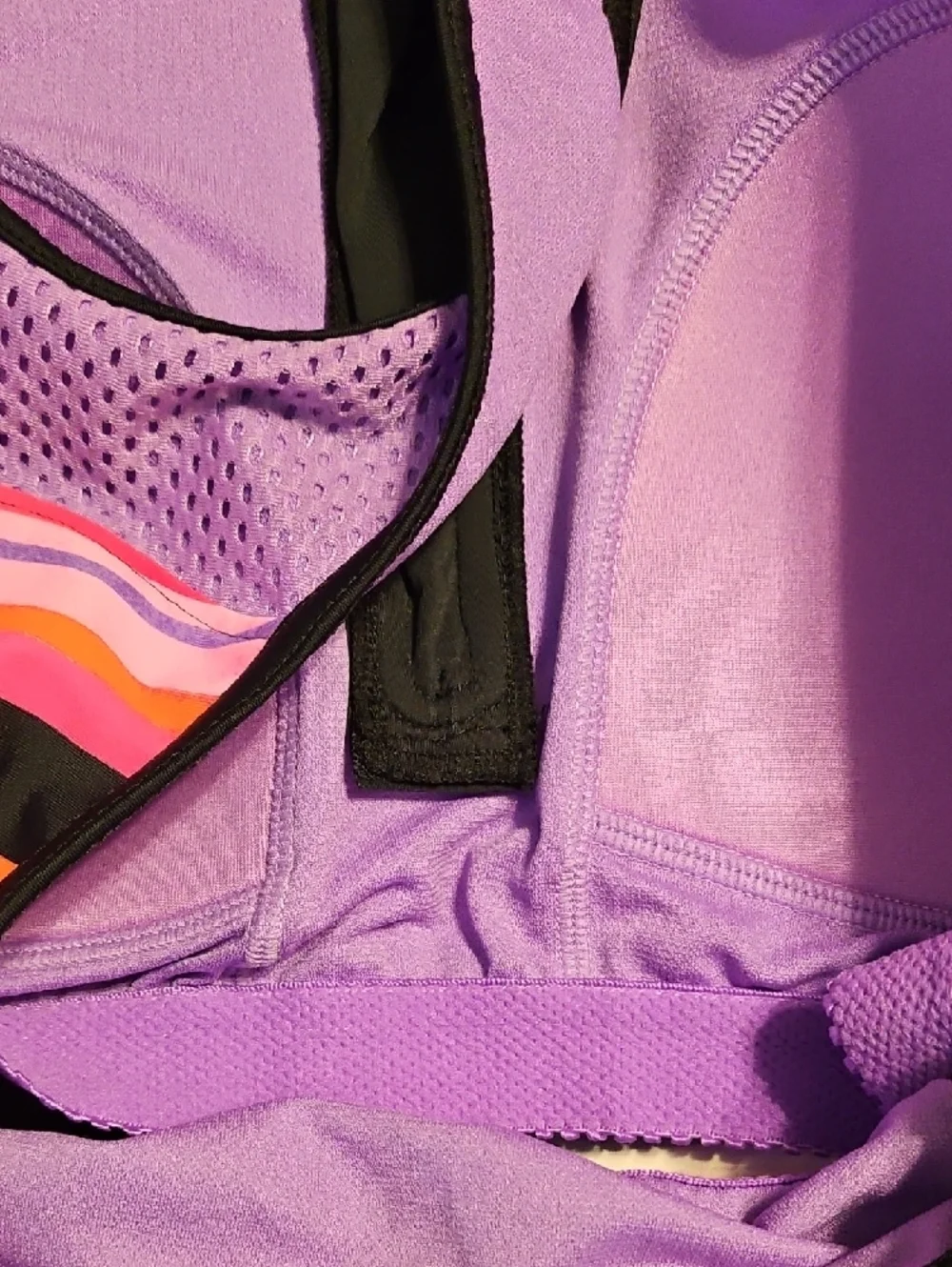 ZeroXposur Striped One-Piece Swimsuit in Orange, Pink & Purple - Picture 11 of 12